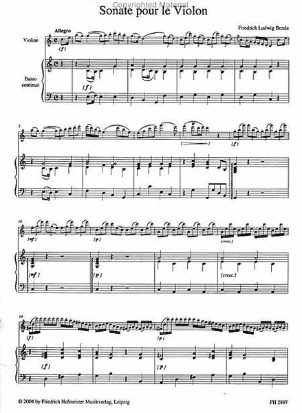 Sonate pour le Violon