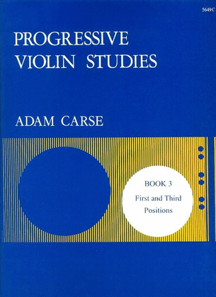 Book cover for Carse - Progressive Violin Studies Book 3