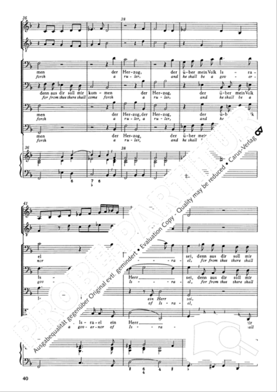 Christmas History (Weihnachts-Historie, SWV 435) Score scores gallery preview page 39