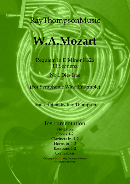 Mozart: Requiem in D minor K626 III.Sequenz No.1 Dies irae - symphonic wind image number null