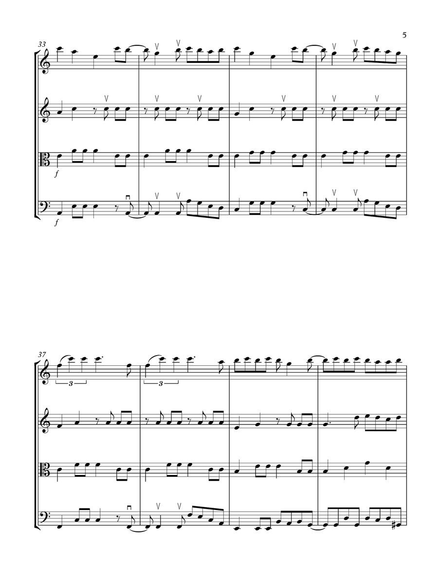 Senorita String Quartet scores gallery preview page 5