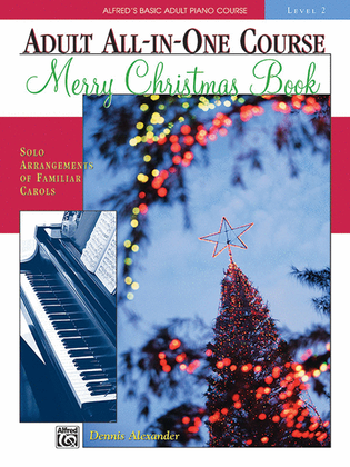 Book cover for Alfred's Basic Adult All-in-One Christmas Piano, Book 2