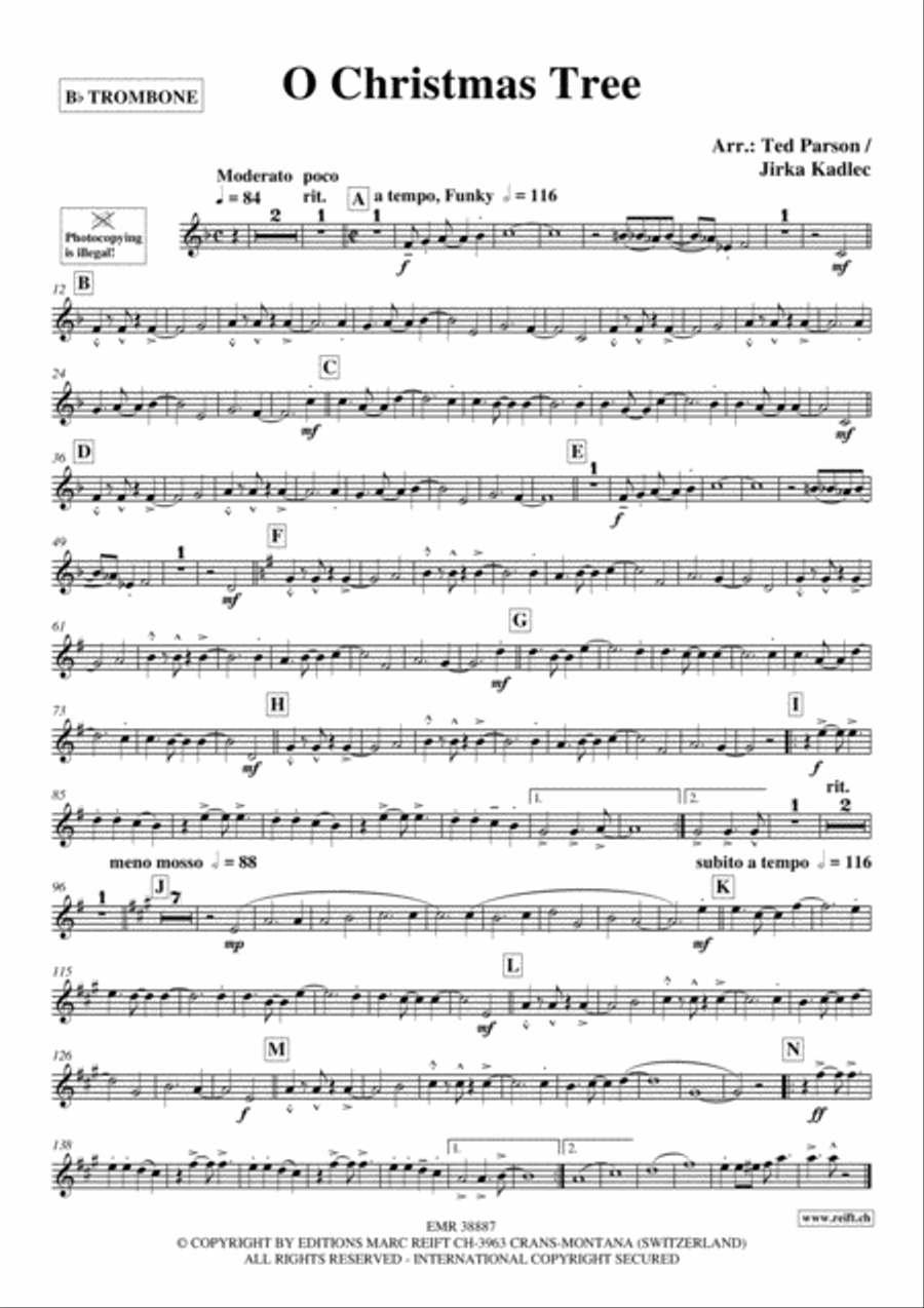 O Christmas Tree Piano Accompaniment scores gallery preview page 3