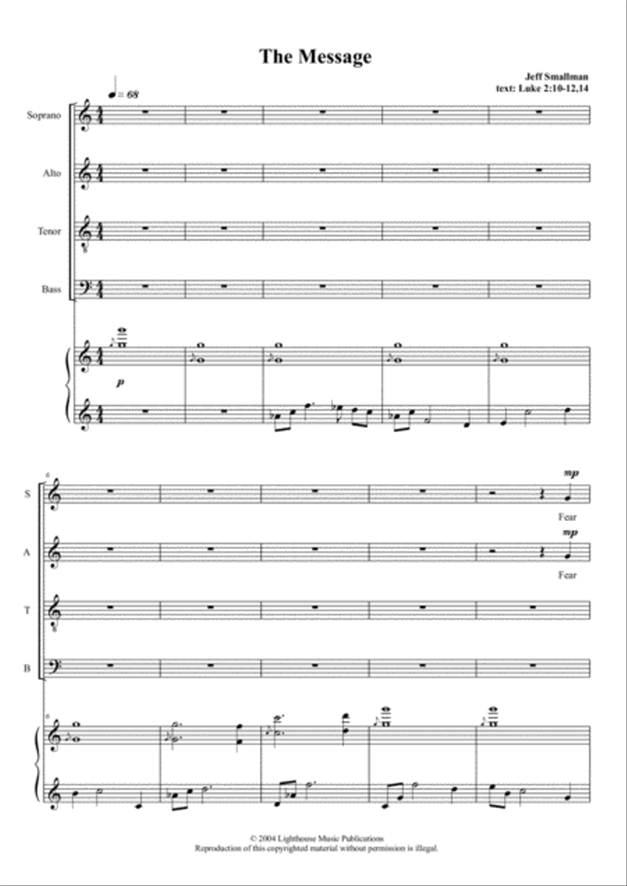 The Message 4-Part scores gallery preview page 3