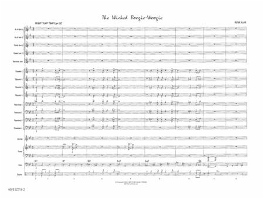 The Wicked Boogie Woogie - Score Jazz Ensemble scores gallery preview page 2