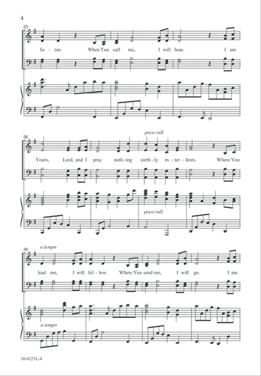 When You Call 4-Part scores gallery preview page 5