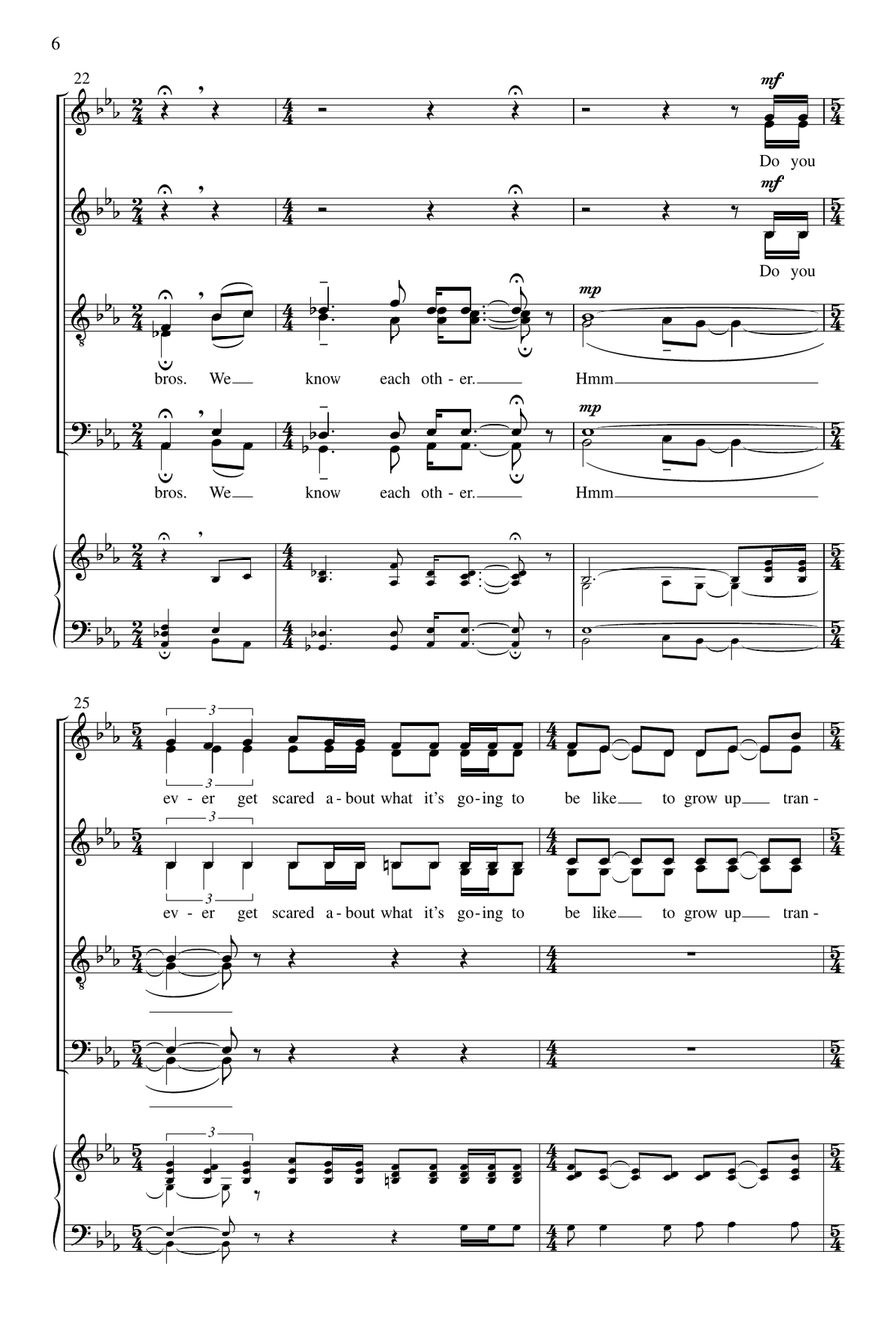 Chris and Gabe Chris and Gabe 4-Part scores gallery preview page 6