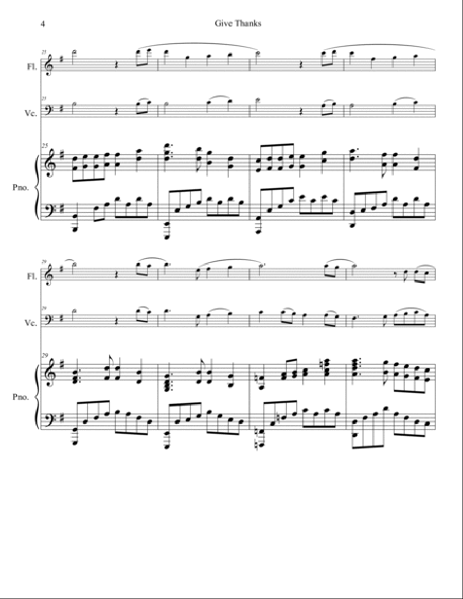 Give Thanks Flute scores gallery preview page 5