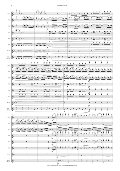 Norma by Vincenzo Bellini - Overture for Flute Choir image number null