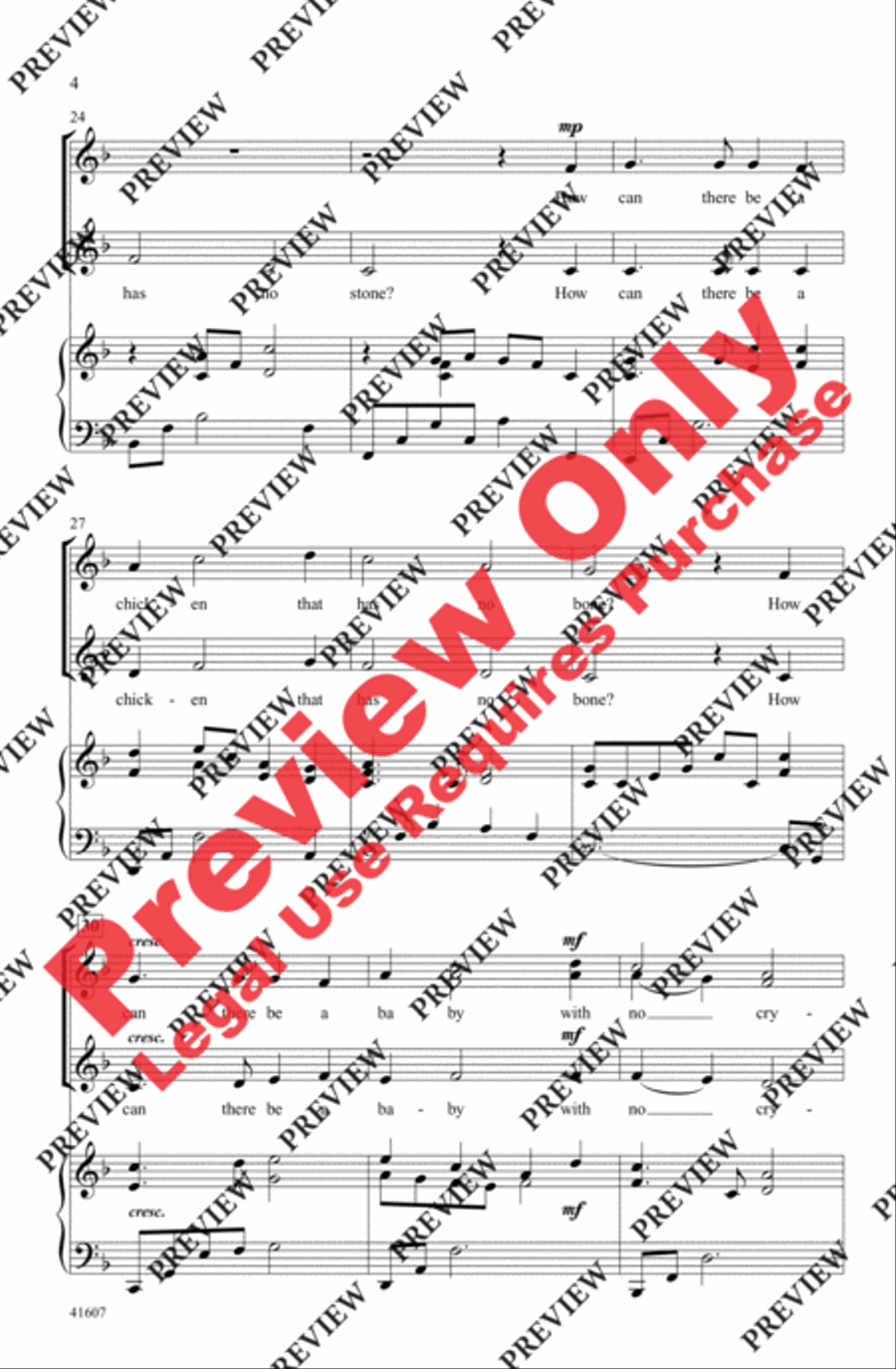 I Gave My Love a Cherry I Gave My Love a Cherry Women's Choir scores gallery preview page 4