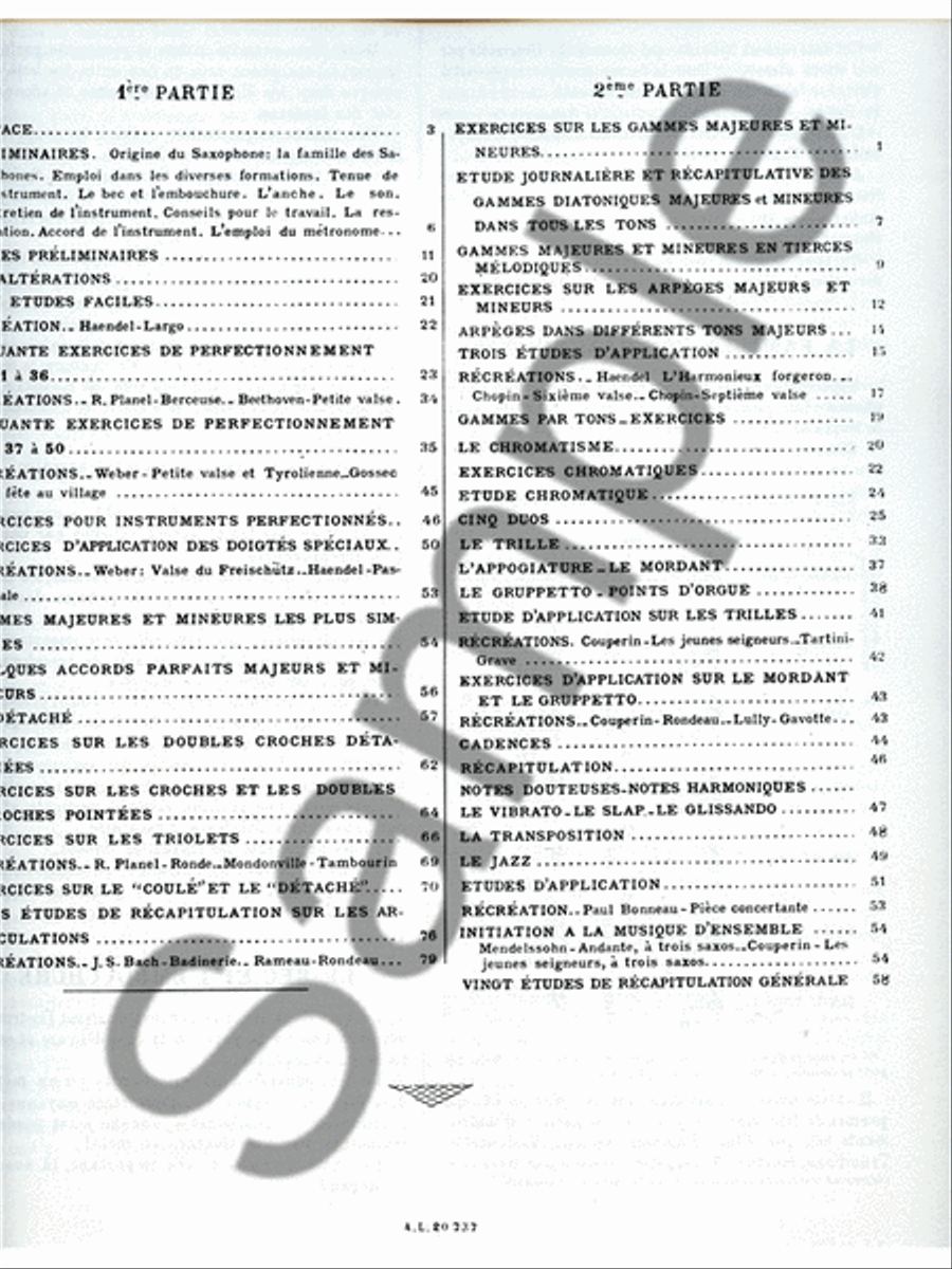 Nouvelle Grande Methode De Saxophone (saxophone Solo) Saxophone Solo scores gallery preview page 2