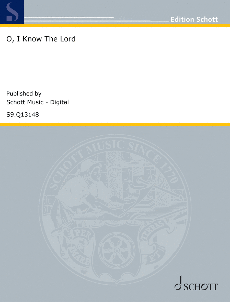 O, I Know The Lord O, I Know The Lord 3-Part scores gallery preview page 1