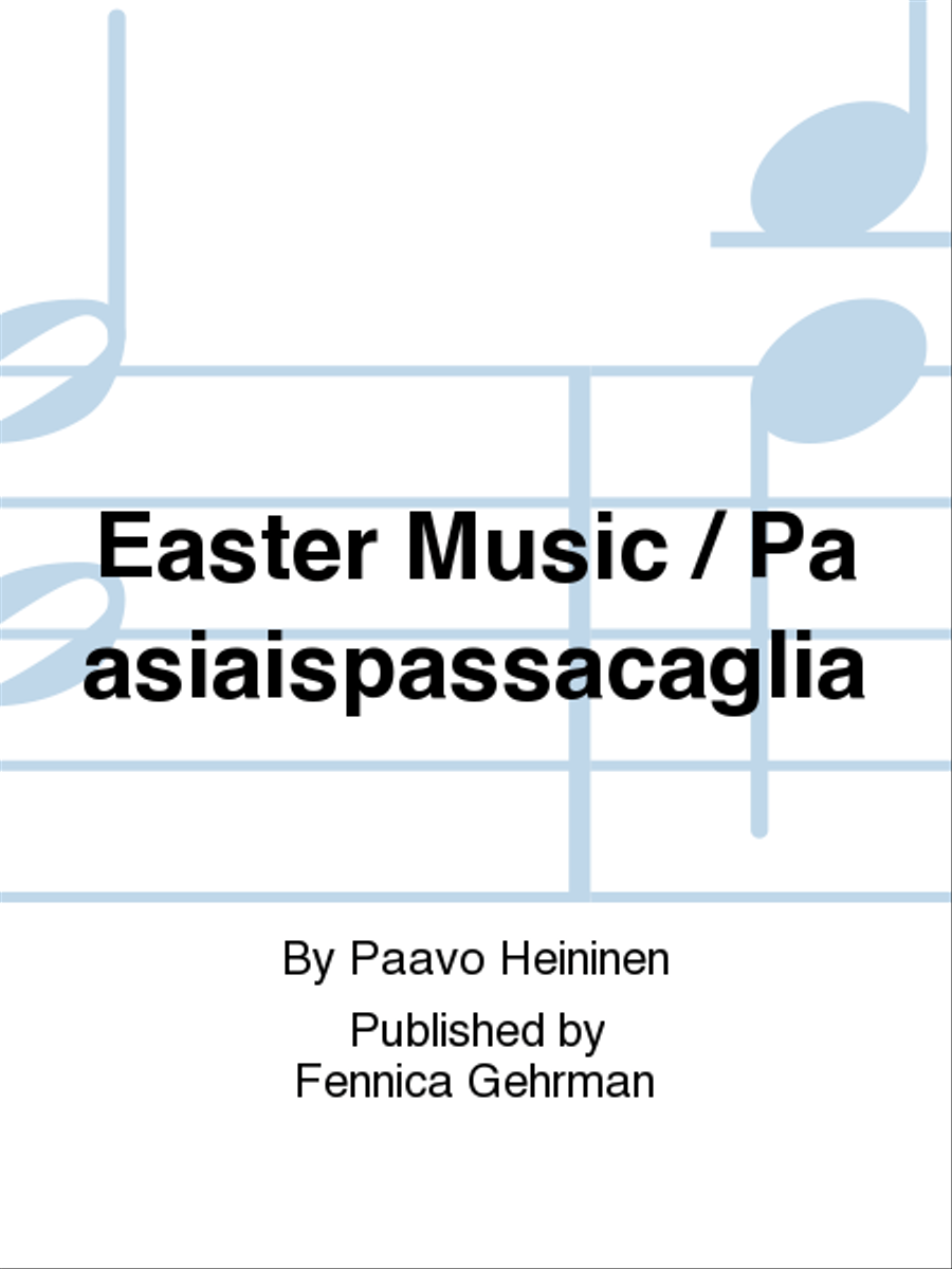 Easter Music / Pääsiäispassacaglia Organ scores gallery preview page 1