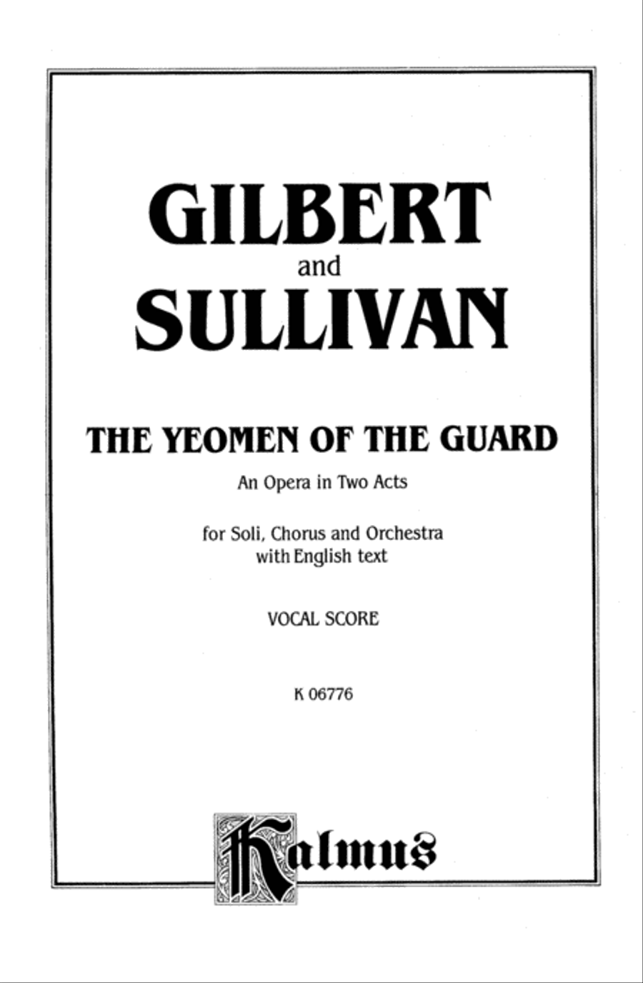 The Yeoman of the Guard Voice scores gallery preview page 2