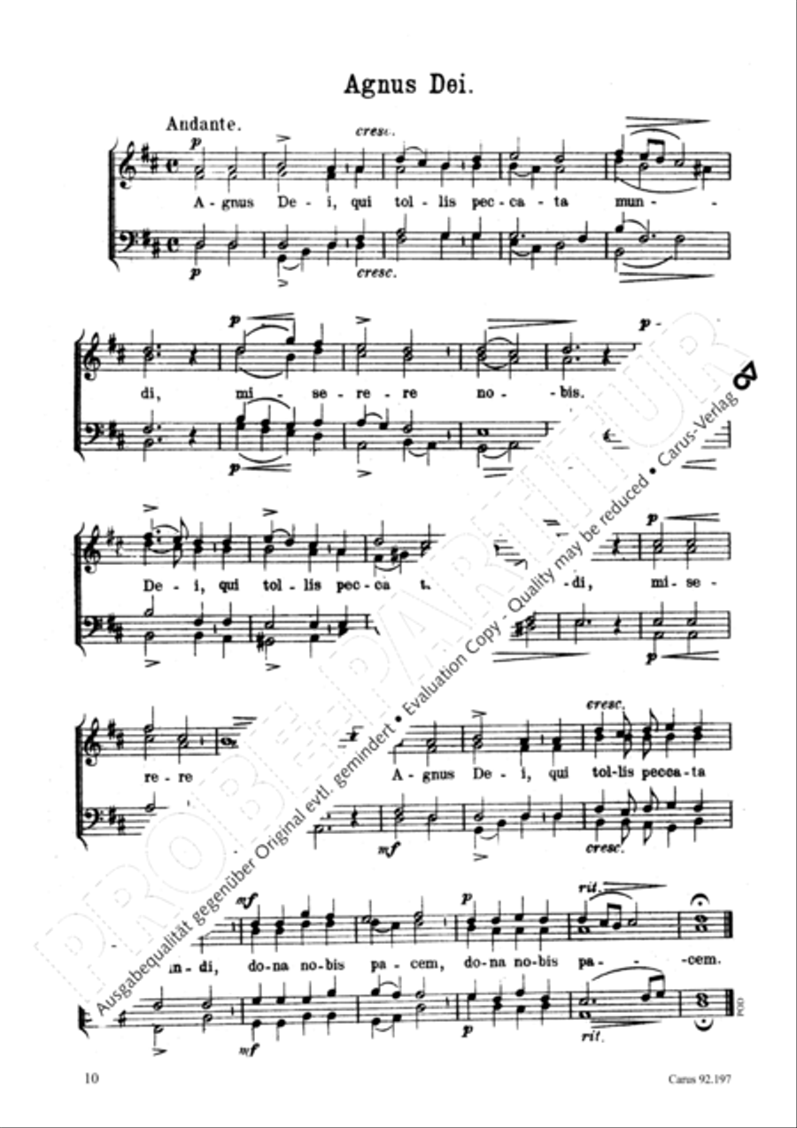 Messe zur Ehren der hl. Cacilia TTBB scores gallery preview page 11
