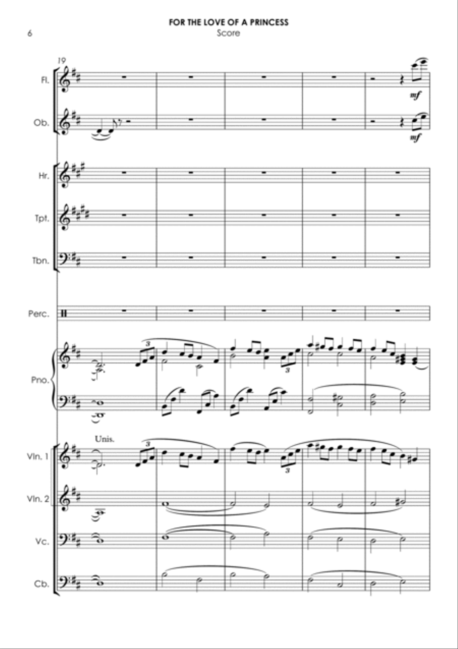 For The Love Of A Princess Chamber Orchestra scores gallery preview page 6
