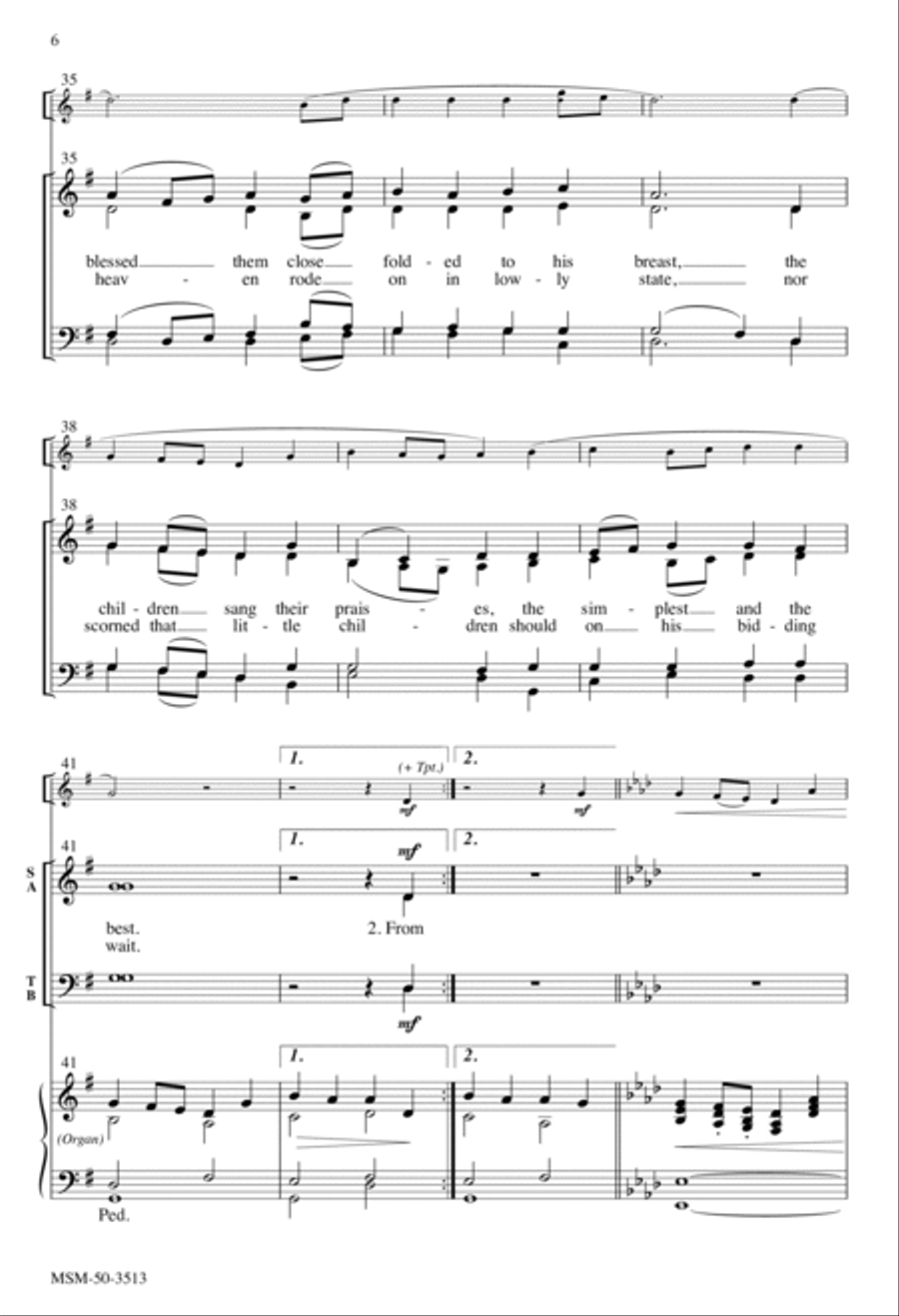 Hosanna, Hosanna! Hosanna, Hosanna! 4-Part scores gallery preview page 6
