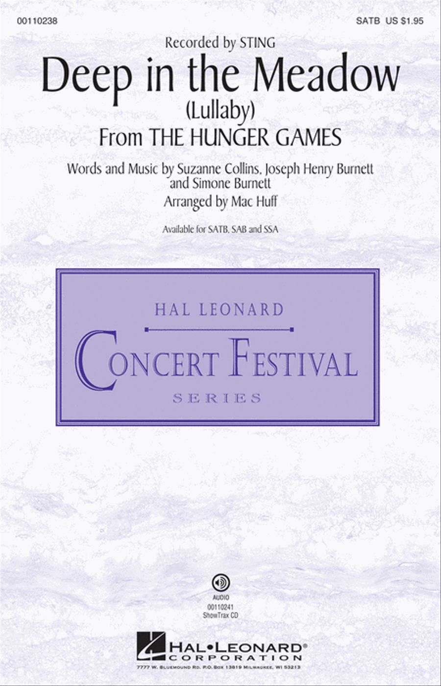 Deep in the Meadow (Lullaby) Choir scores gallery preview page 1