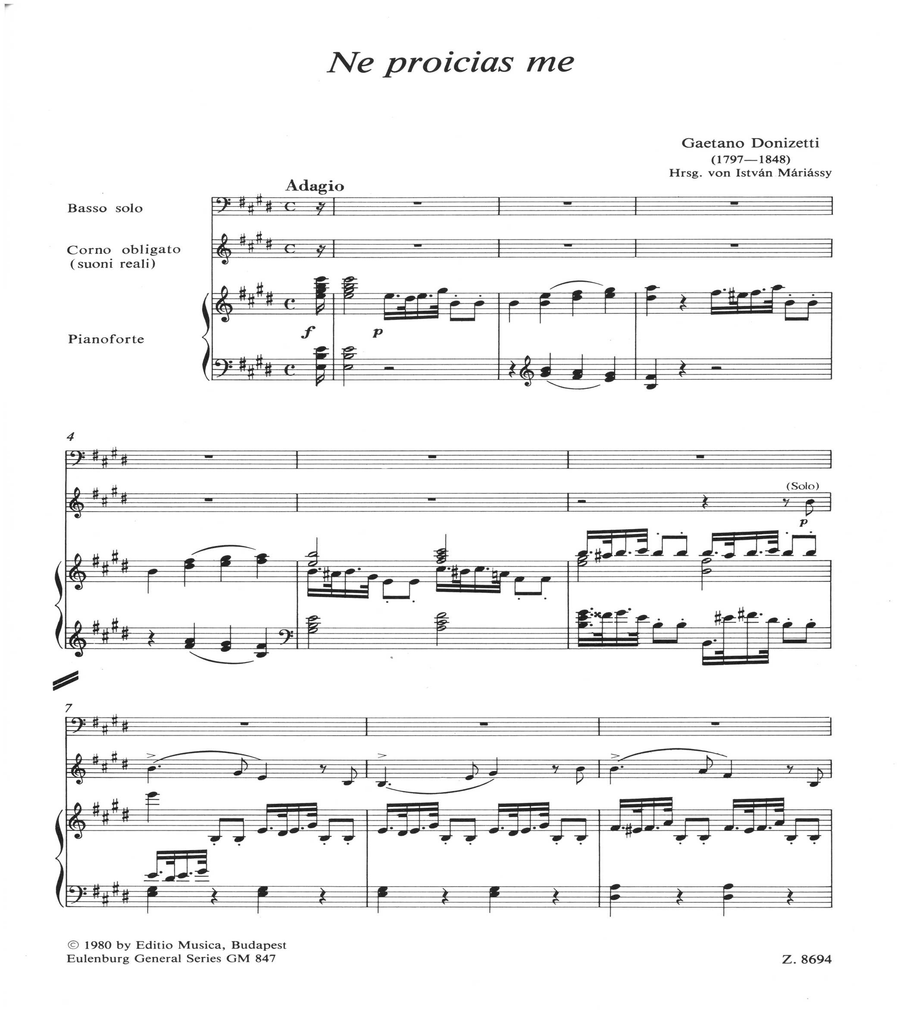 Ne proicias me Ne proicias me Bass Voice scores gallery preview page 2