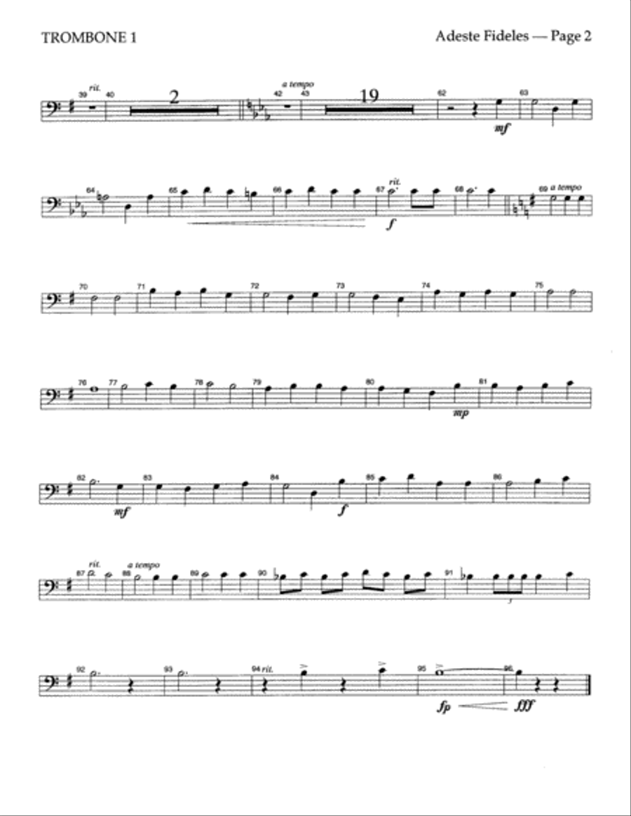 Adeste Fideles Choir scores gallery preview page 8