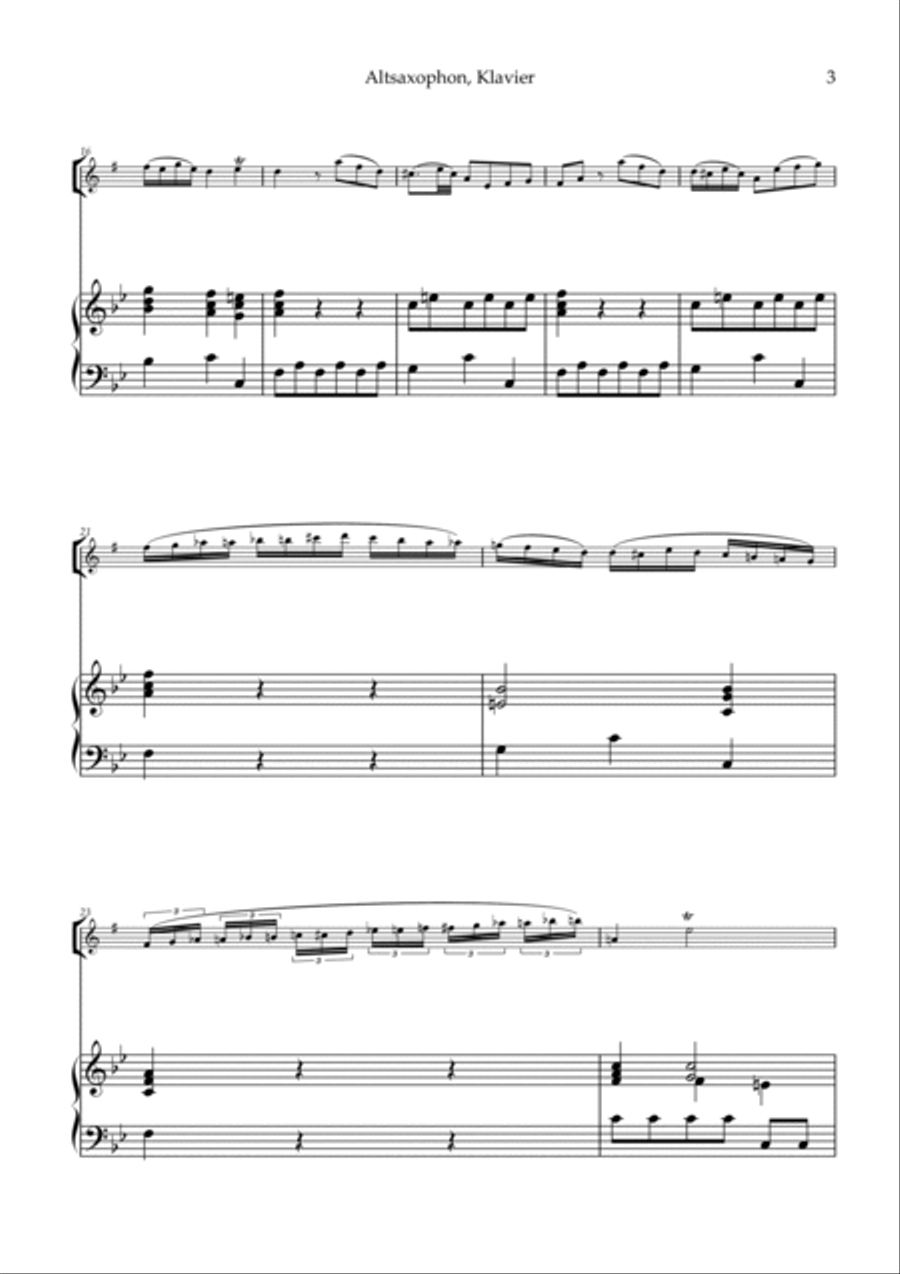 Sonata V Part 2 for Altosax