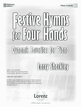 Festive Hymns for Four Hands (Digital Download)