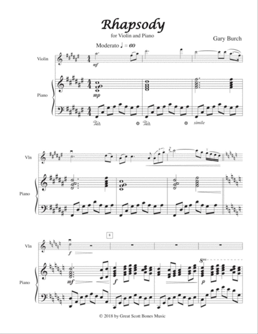 Rhapsody Violin Solo scores gallery preview page 2