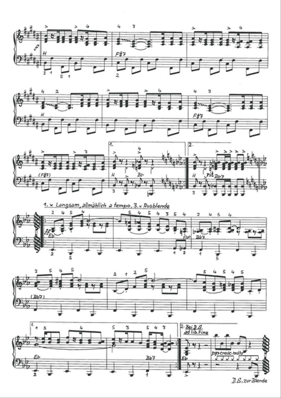 Paris Flic Flac Piano, Vocal scores gallery preview page 4