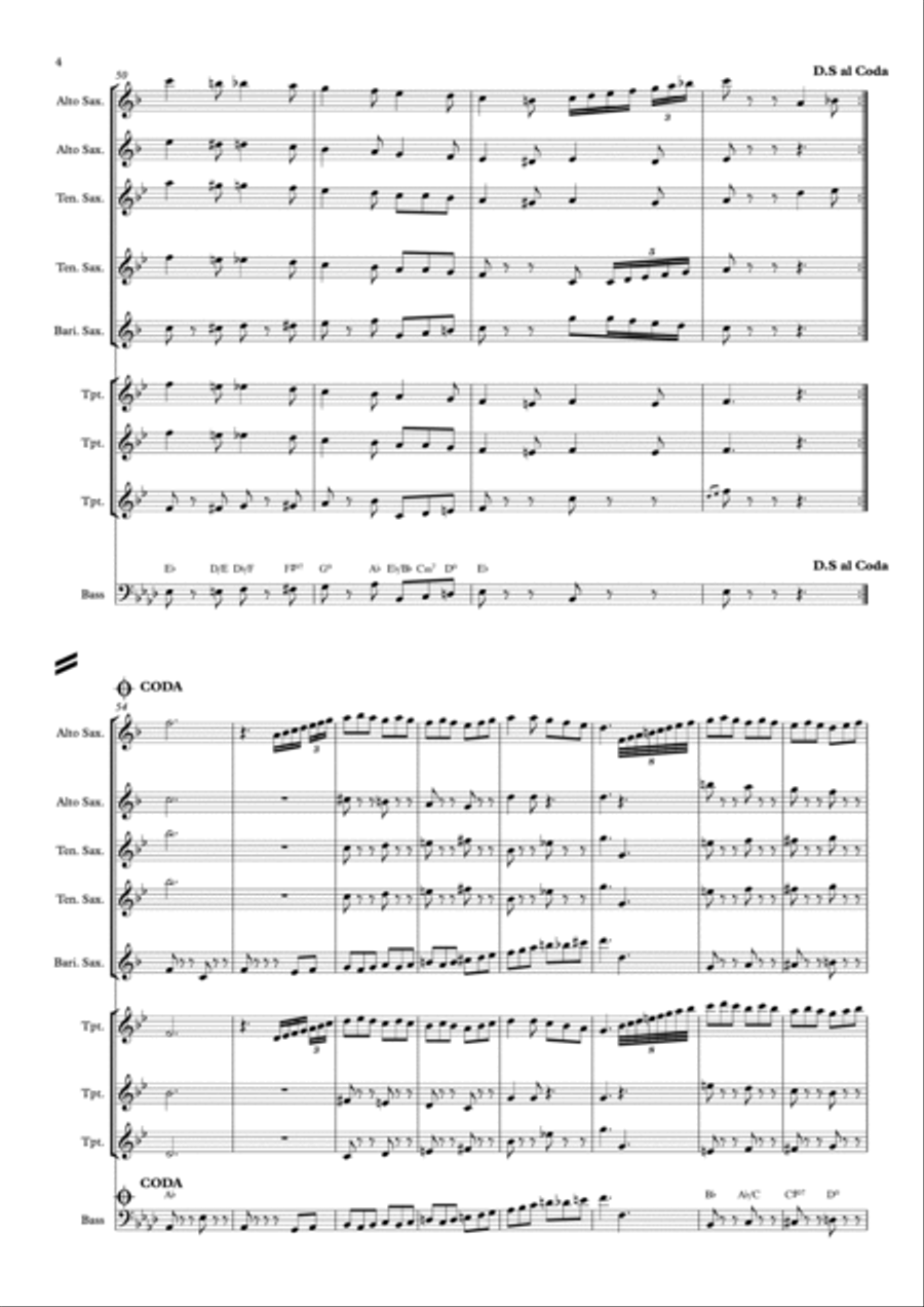 It's Beginning To Look Like Christmas Jazz Ensemble scores gallery preview page 4