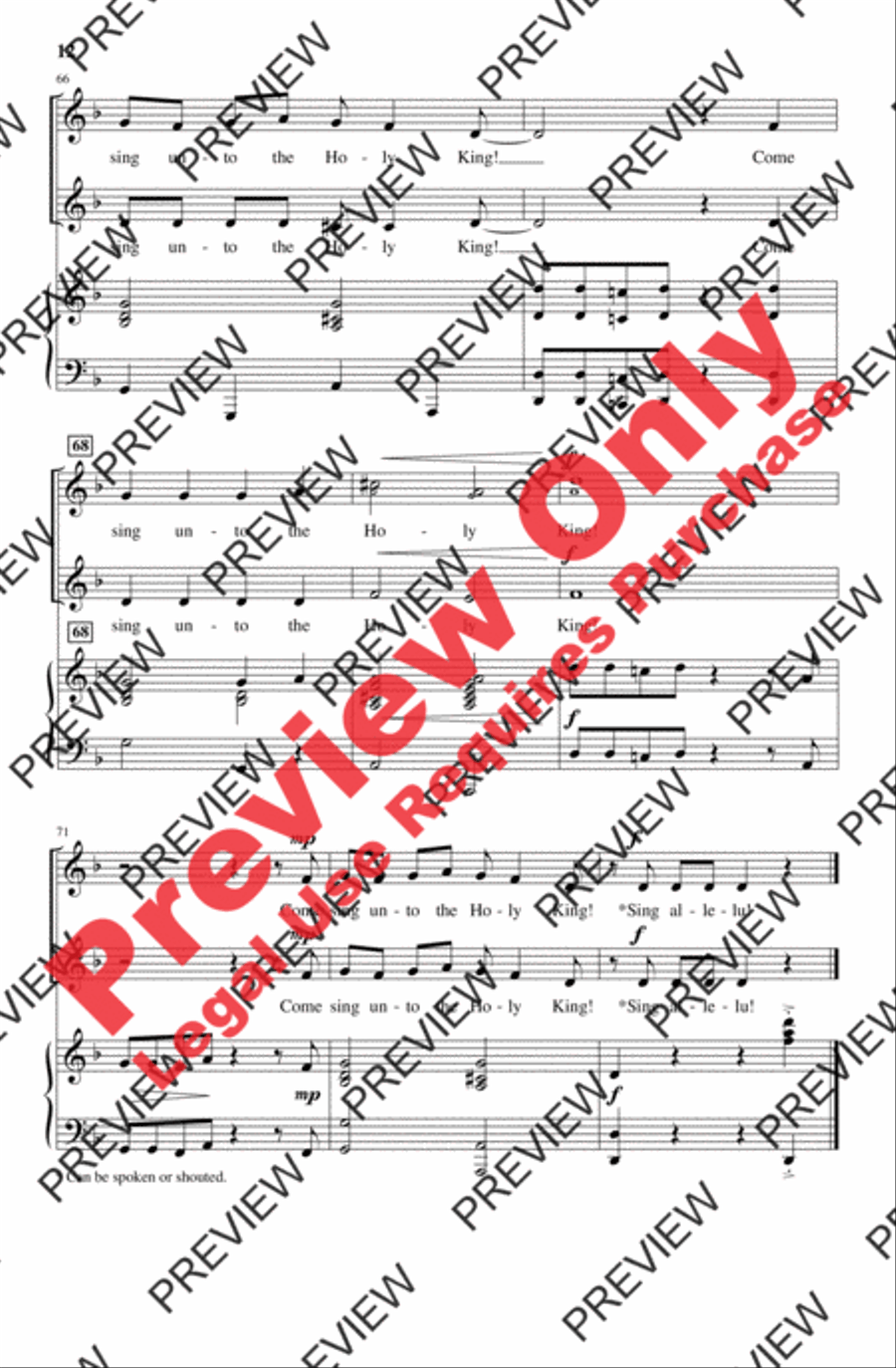 Calypso Cradle Carol 2-Part scores gallery preview page 12