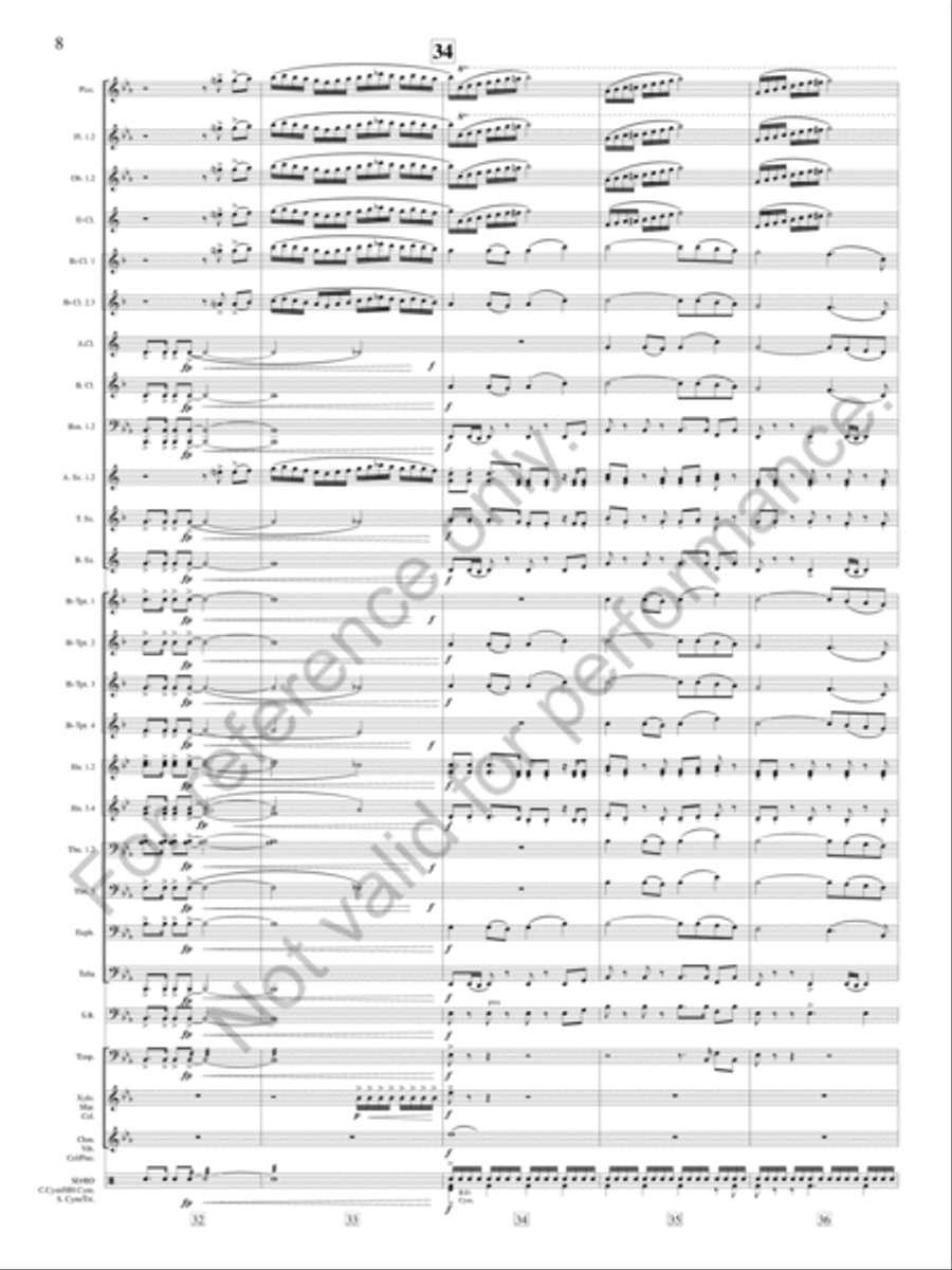 Joyance Joyance Concert Band scores gallery preview page 9