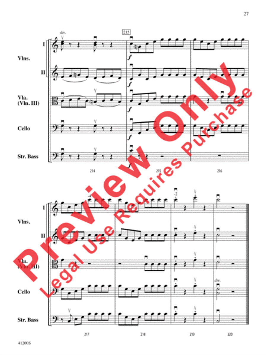 Allegro Molto String Orchestra scores gallery preview page 28