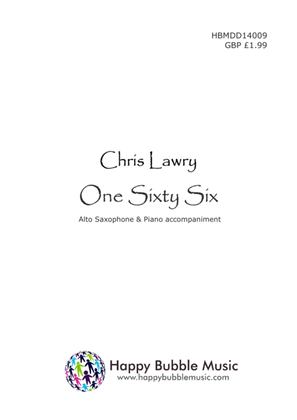 Book cover for One Sixty Six - for Alto Saxophone & Piano (from Scenes from a Parisian Cafe)