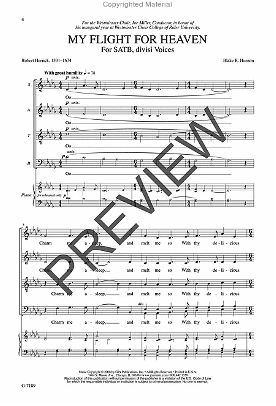My Flight for Heaven Divisi scores gallery preview page 2
