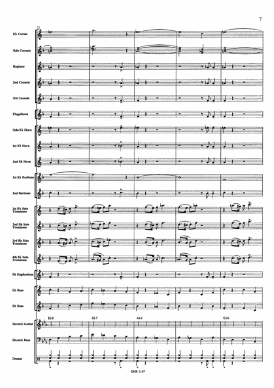 Sliding The Blues Sliding The Blues Brass Band scores gallery preview page 8