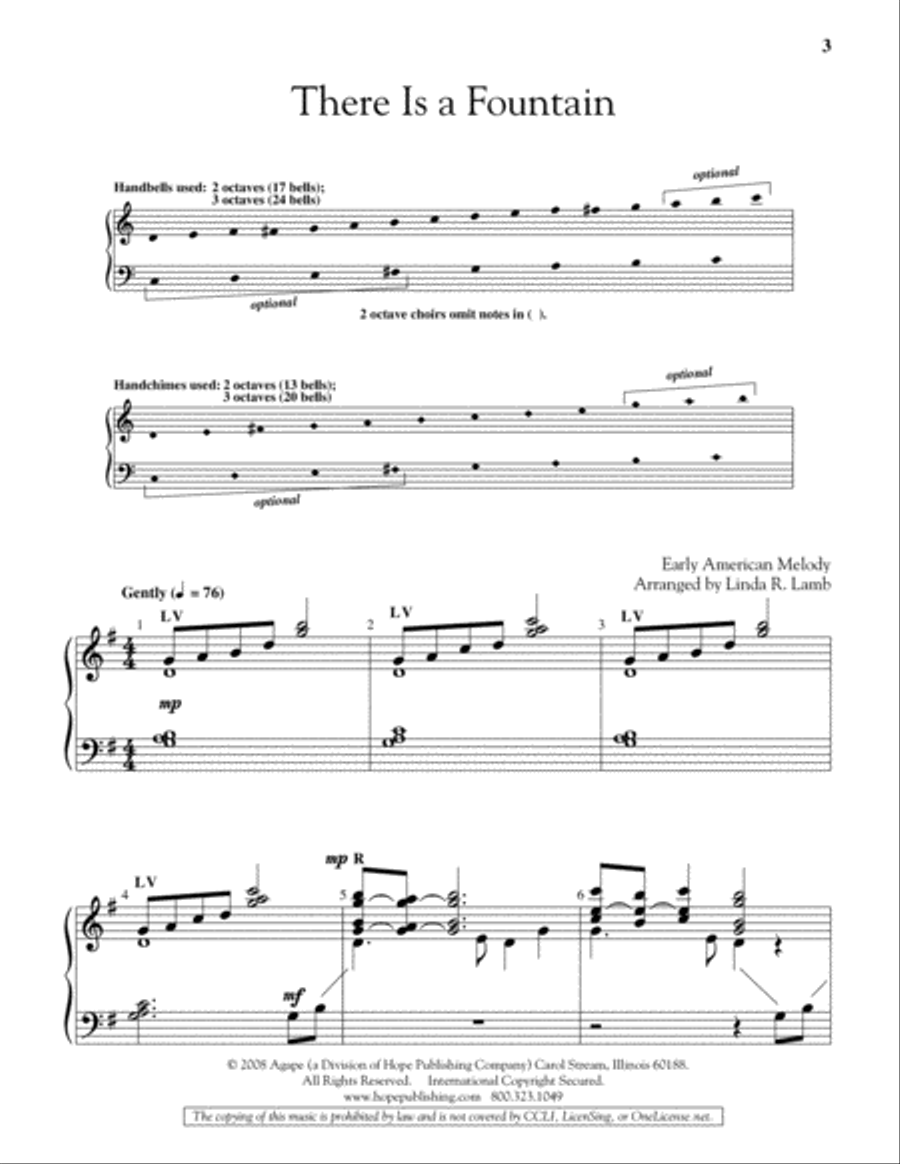 There Is a Fountain There Is a Fountain 3-Octaves scores gallery preview page 2