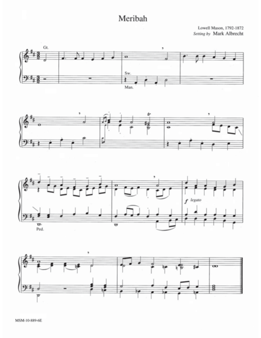 Meribah Organ scores gallery preview page 1