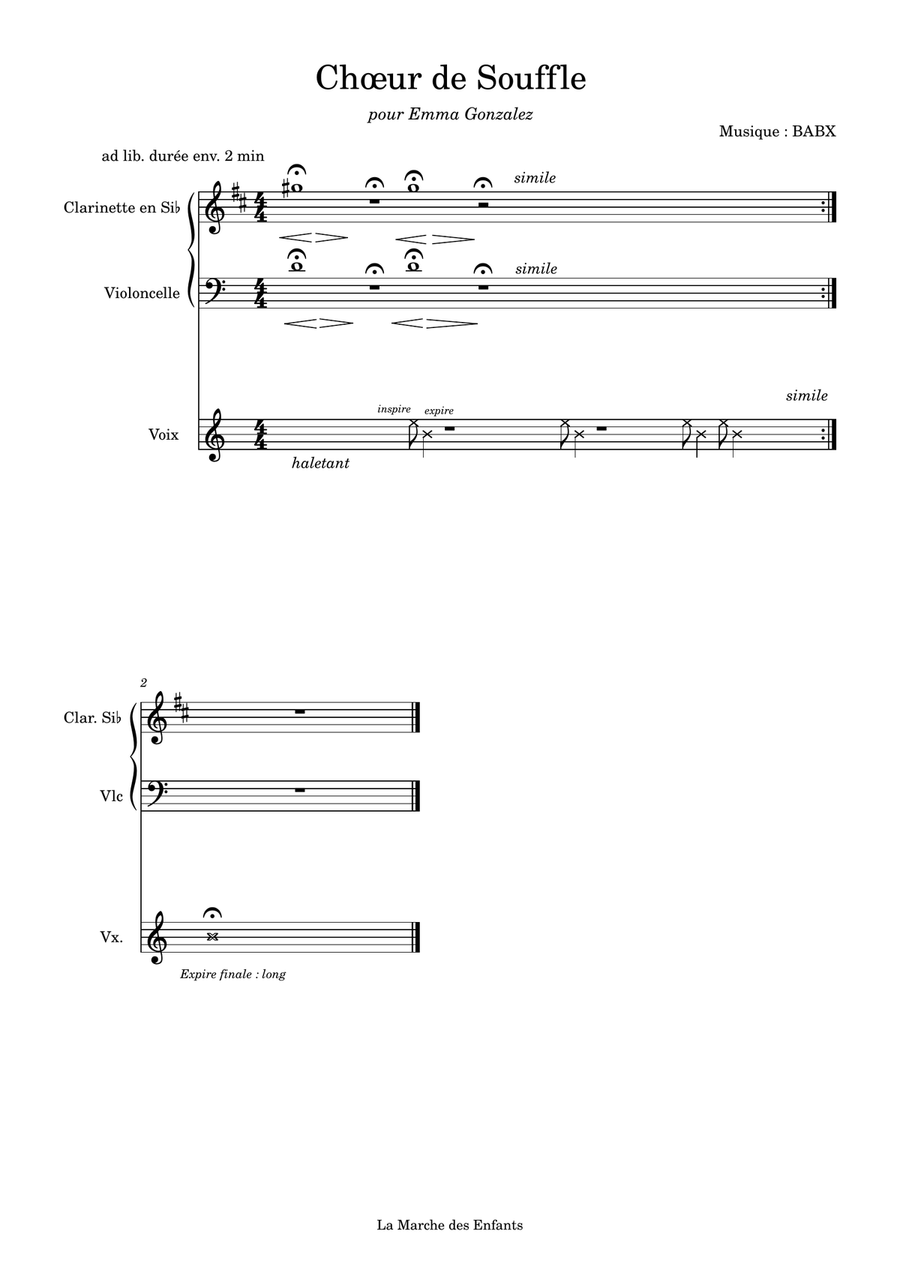 Choeur De Souffle Choeur De Souffle Choir scores gallery preview page 1
