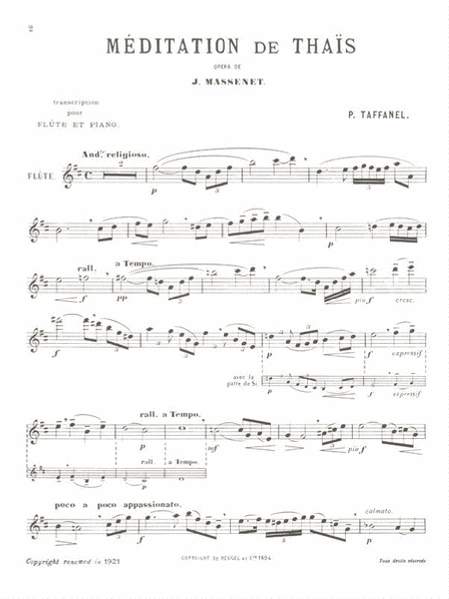 Meditation (flute & Piano) Flute Solo scores gallery preview page 2