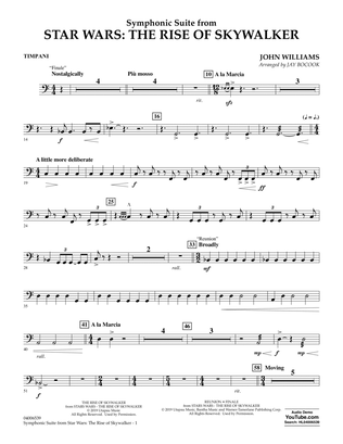 Symphonic Suite from Star Wars: The Rise of Skywalker (arr. Bocook) - Timpani