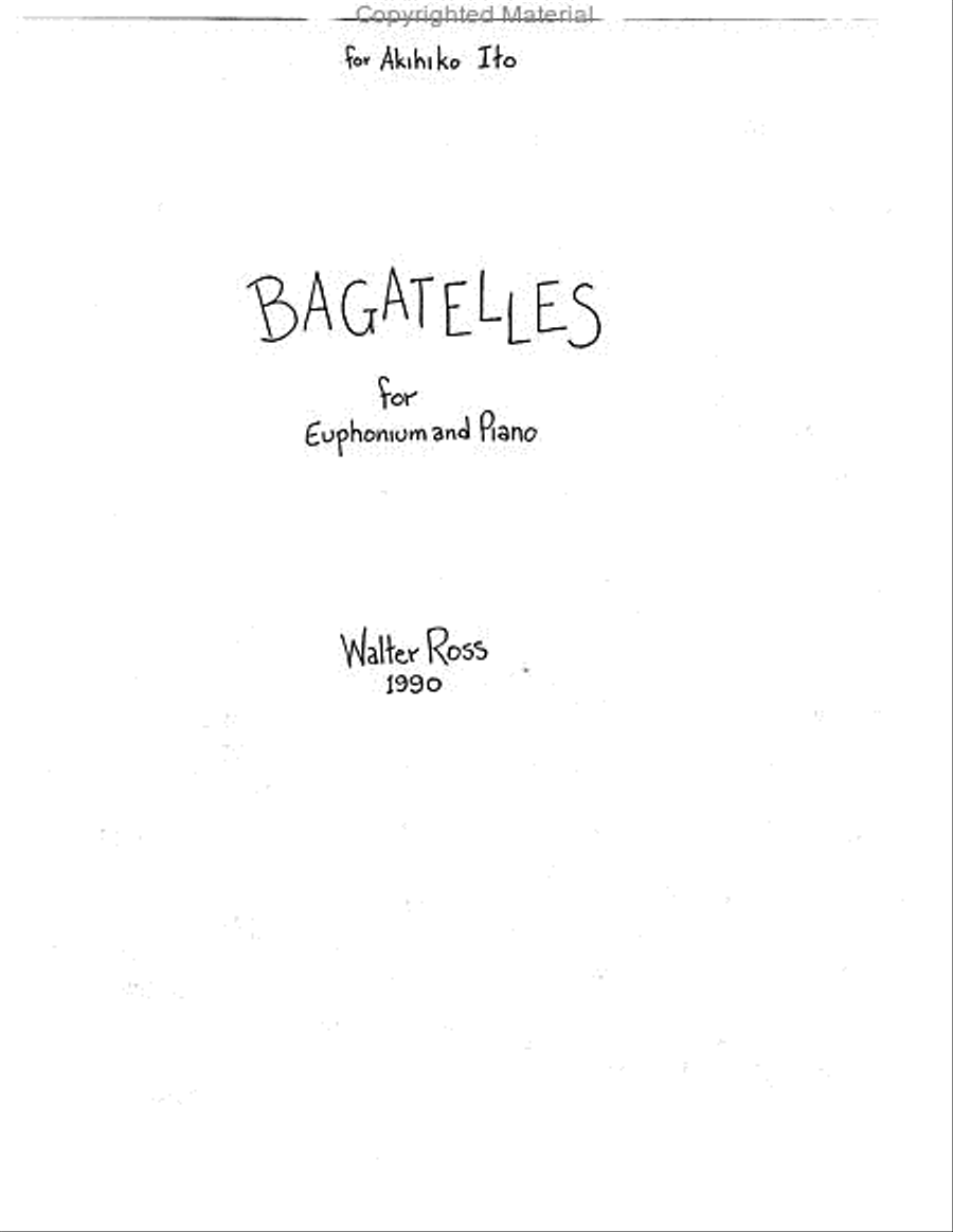 Bagatelles Euphonium scores gallery preview page 2