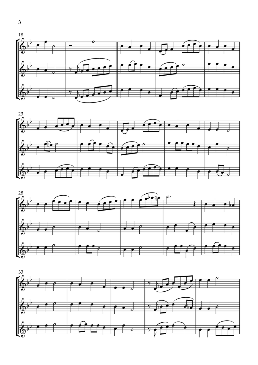Up On the Housetop Flute Trio scores gallery preview page 4