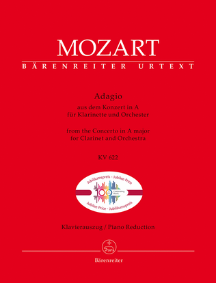 Book cover for Adagio for Clarinet and Orchestra