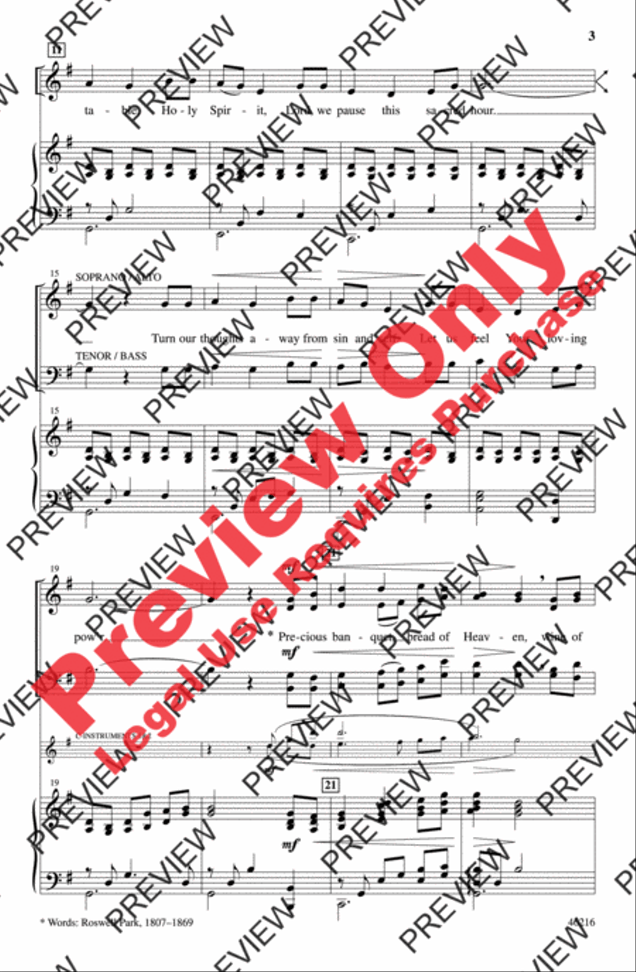 Communion of Grace 4-Part scores gallery preview page 3
