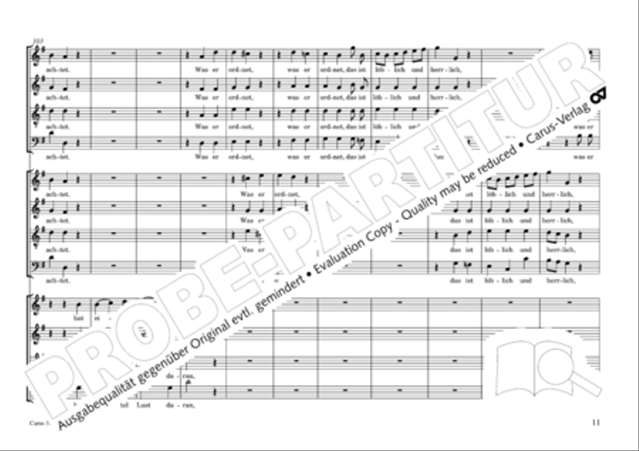 Gross sind die Werke des Herrn 4-Part scores gallery preview page 12