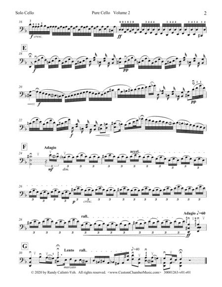 Pure Cello Volume 2: Ten More Concert Pieces for Unaccompanied Cello (solo cello) image number null