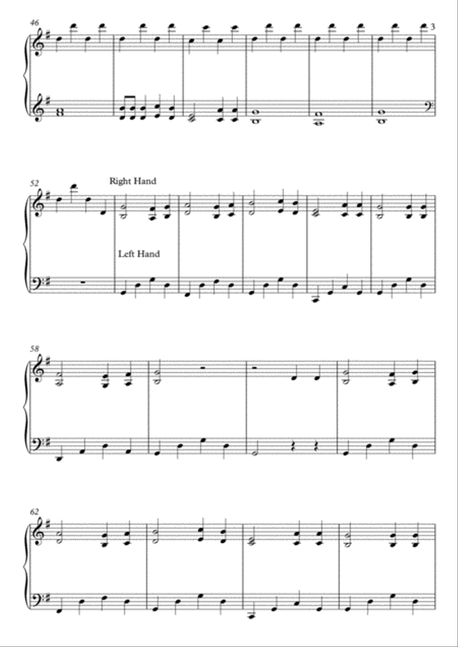 My Grandfather's Clock Piano Solo scores gallery preview page 3