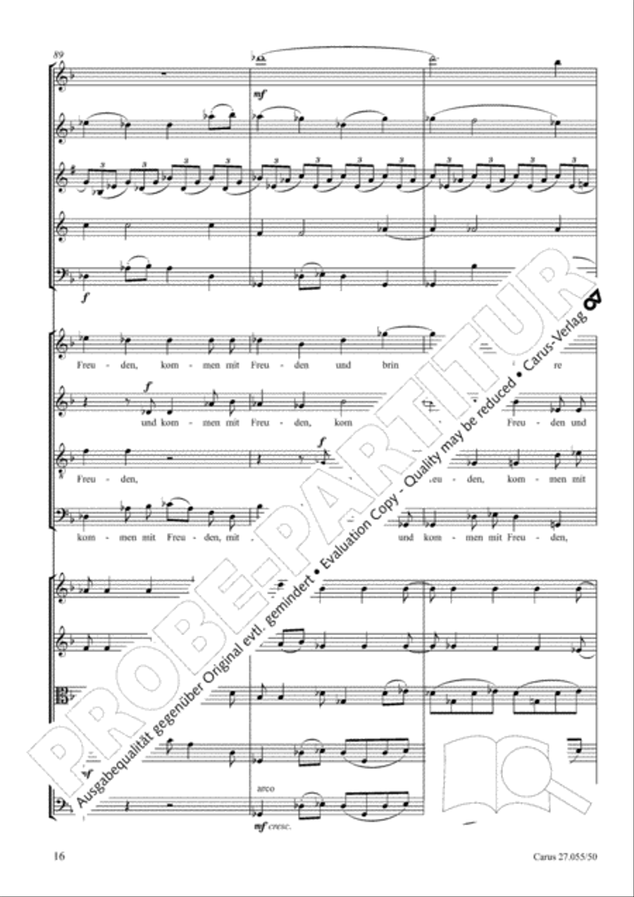 Ein Deutsches Requiem (German Requiem) 4-Part scores gallery preview page 23