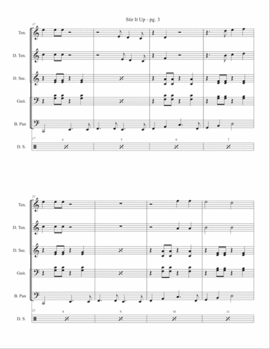 Stir It Up Percussion Ensemble scores gallery preview page 3