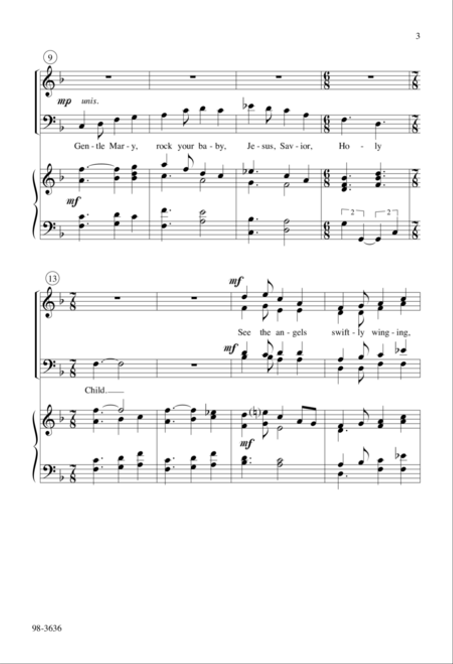 The Rocking Carol The Rocking Carol 4-Part scores gallery preview page 3